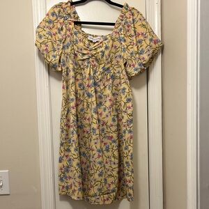 Emma & Michele Yellow Floral Dress